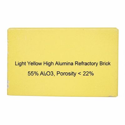 購入 Light Yellow High Alumina Refractory Brick with 55% Al2O3 and Porosity Below 22% online manufacture